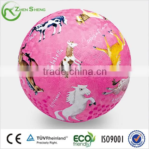 ZHENSHENG Promo Rubber Playground Balls Customized Printing