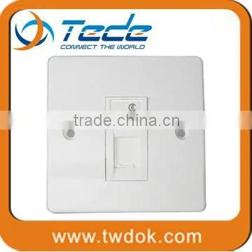 TEDE rj45 outlet faceplate 1/2/4/6 port