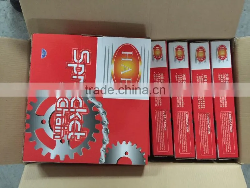 High Quality CD70 OEM motorcycle driving chain & sprocket kit Motorcycle Chain Kit & Motorcycle Sprocket Kit