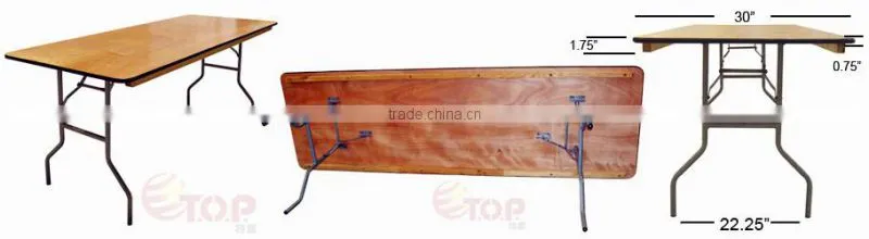 Half Round Plywood Banquet Table