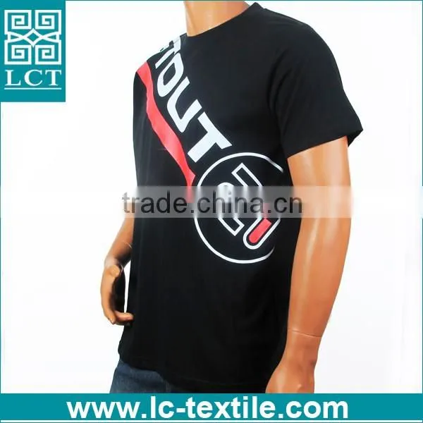 cheap wholesale cotton black crossfit tshirt for promotional