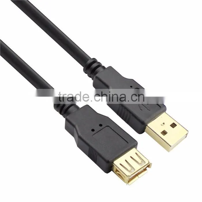 Gold plate black AM/FM USB cable for computer/laptop extension