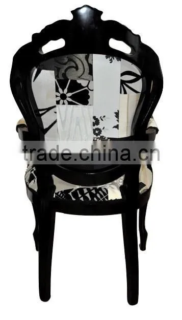 Factory price cheap antique solid wood hotel furniture louis chair wooden chair