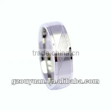 New High Quality Titanium Steel Promise Ring Couple Valentine Wedding Bands