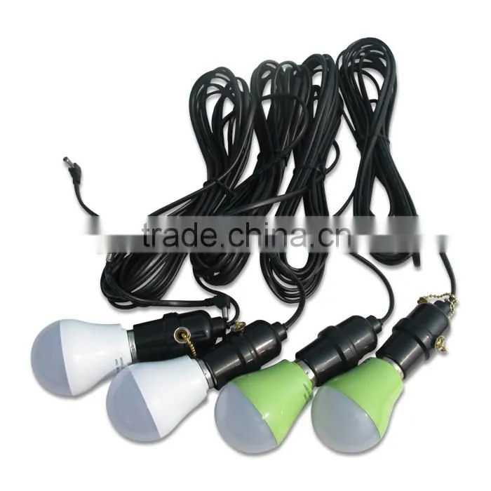 All in one solar portable inventer with solar panel and 4pcs superbright 3W led light