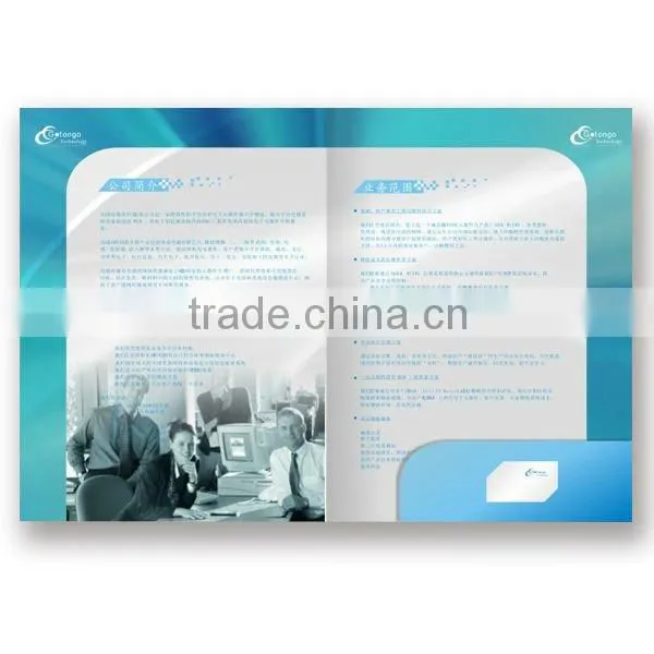 Printed paper file folder