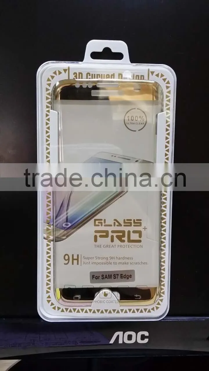 Itop Hot sale Curved Mobile phone tempered glass screen protector for Samsung S7 edge