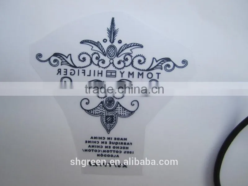 Soft flock logo thermal transfer sticker