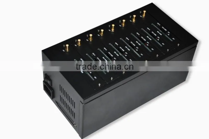GSM/GPRS 8 ports sms modem pool, to send sms in bulk,wavecome Q2403A module, RS232 interface, dual band(900/1800mhz)