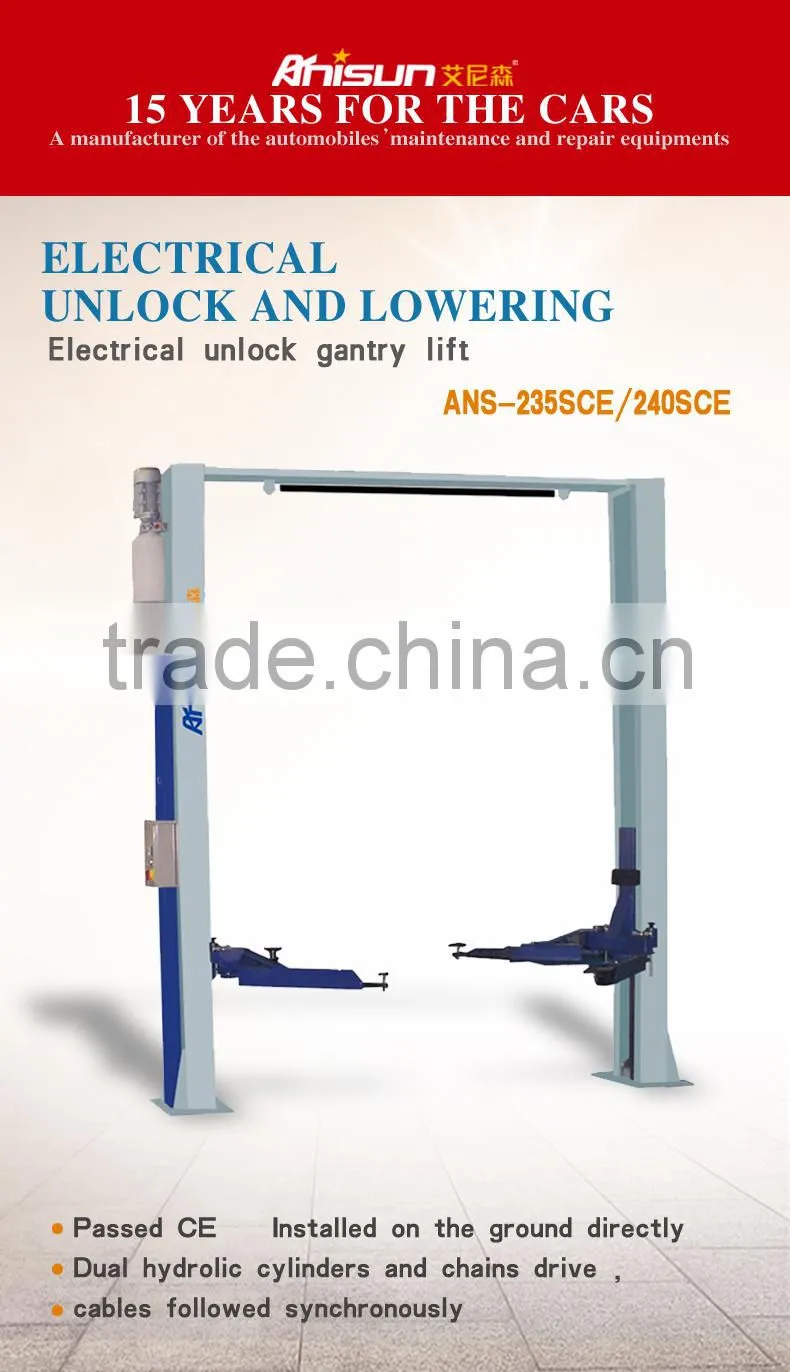 hydraulic power unit auto lift in car workshop
