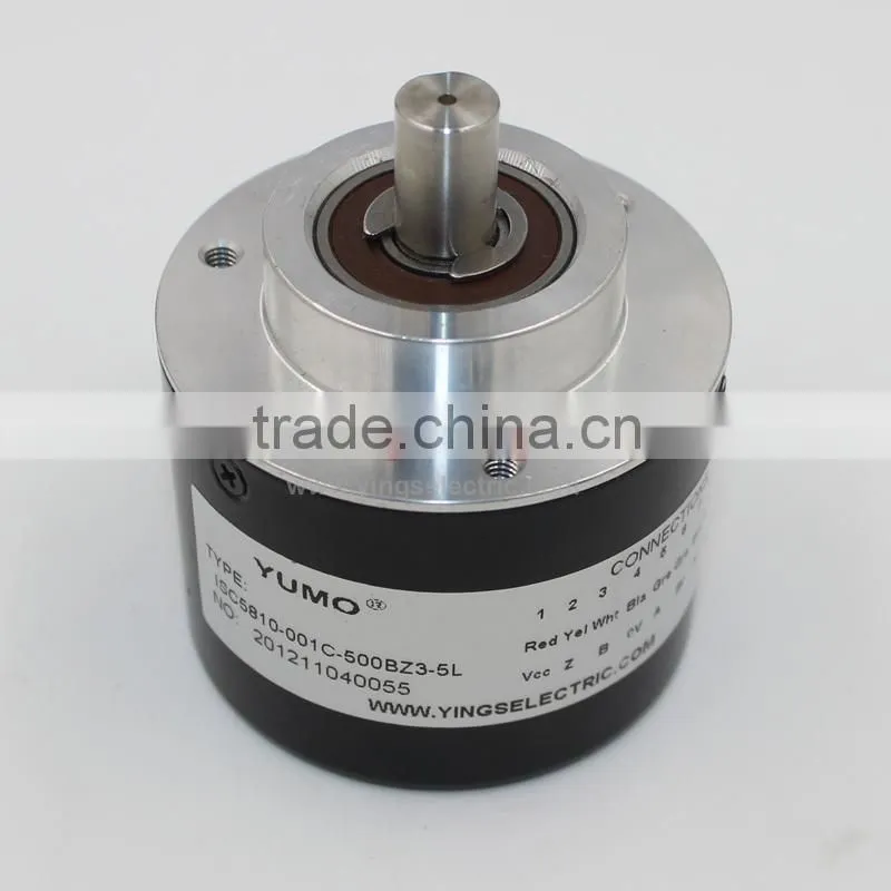 YUMO ISC5810 500 PPR 5V 12V 24VDC cnc incremental shaft rotary encoder ip67