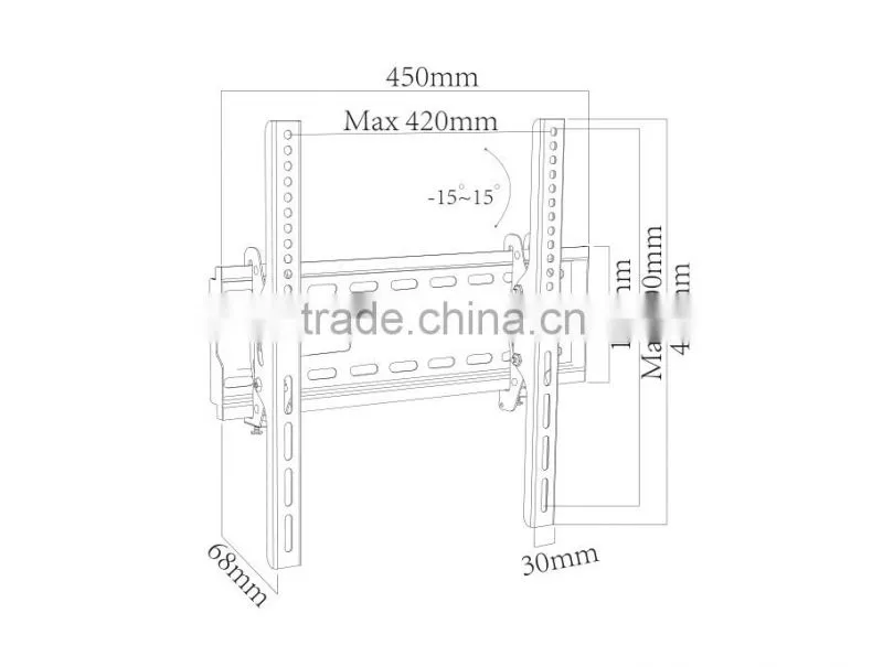 Tv bracket wall mount 400X400mm, factory supply sliding tv mount