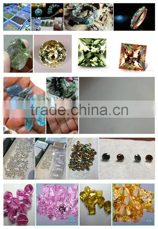 Wholesale Wuzhou Gem Processing Loose 104# blue Synthetic Semi Precious Gem Stones