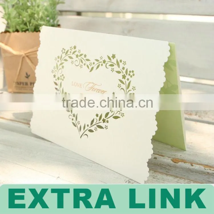 Wholesale Luxury Pop Up Hard Cover Wedding Invitations Card