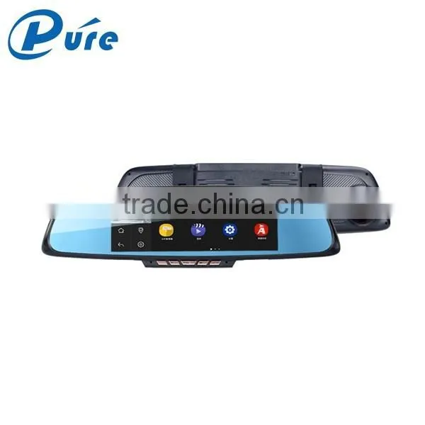 The Best 6.86 Inch Dual Rear View Mirror Recorder Dual Lens Rear View Mirror Reversing Car DVR Camera Factory Supply
