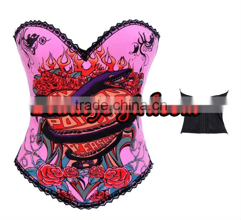 fashion girl cotton corset lace up corset sexy white bustier top