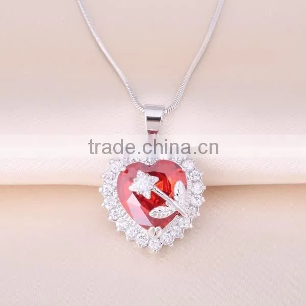 High Quality Romantic Love Word Pendant thailand jewelry 925 Silver for girlfriend valentine
