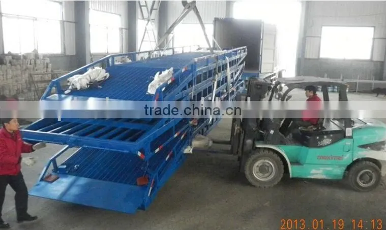 mobile hydraulic container loading ramps