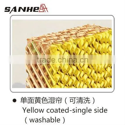 Greenhouse evaporative cooling pad