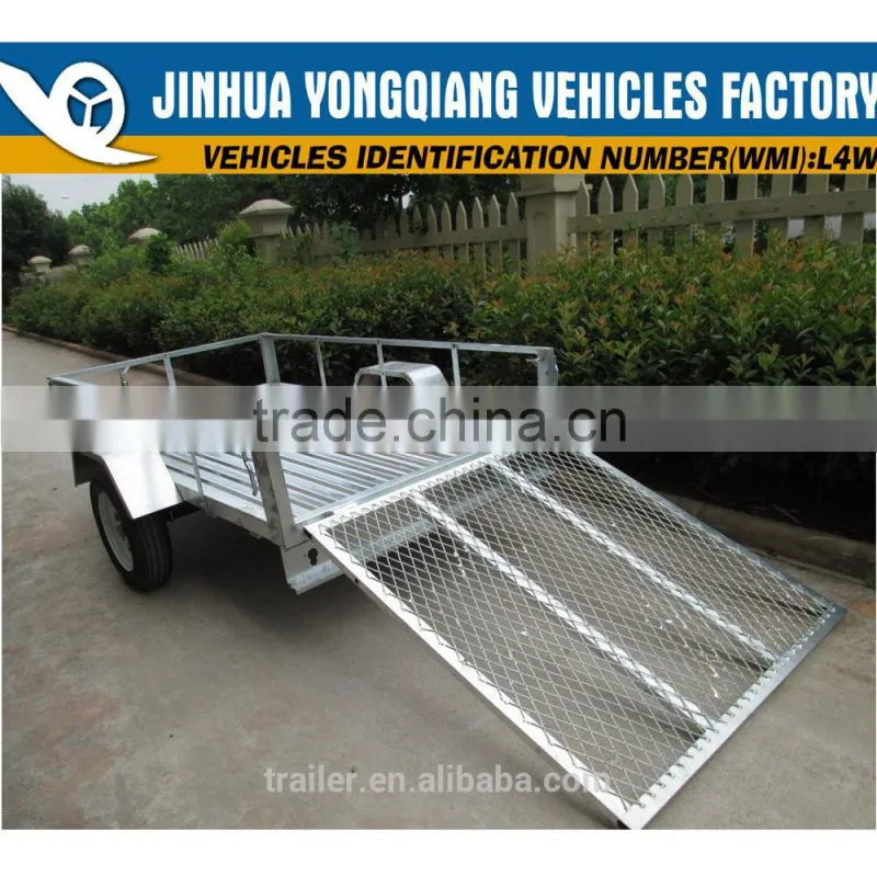 5 x 8ft utility trailers with ramp used for Amercian market /landscape trailer