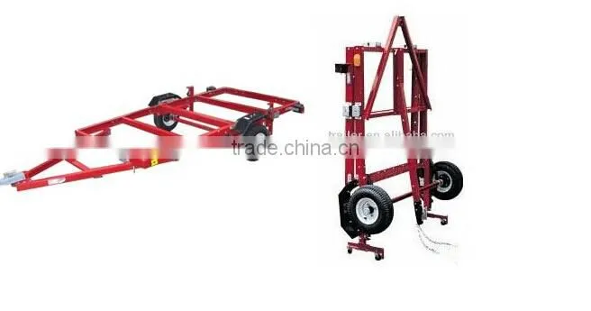 4 x 8ft folding red utility trailers with powder coated