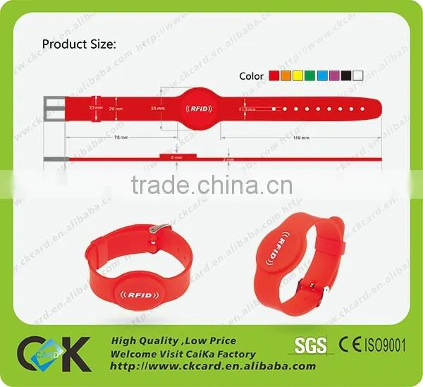 Wholesale custom NFC silicone wristband multi-color choice