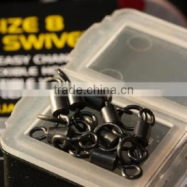 Matt black carp fishing rig ring