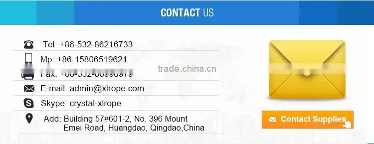XLROPE 3 strands durable multi color PE Rope
