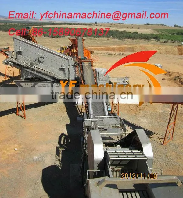 China easy movable mobile stone crusher for sale