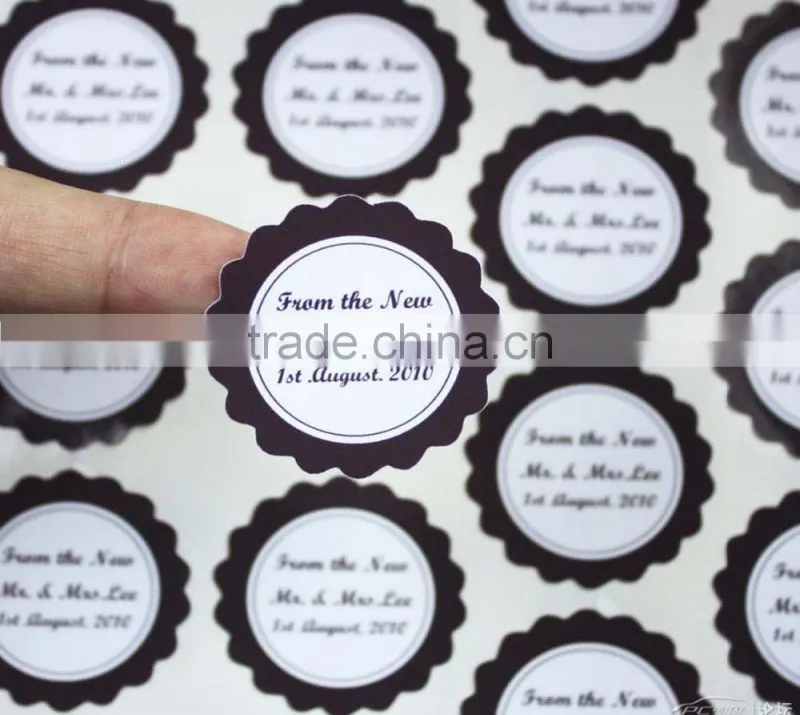 2cm pvc plastic round stickers