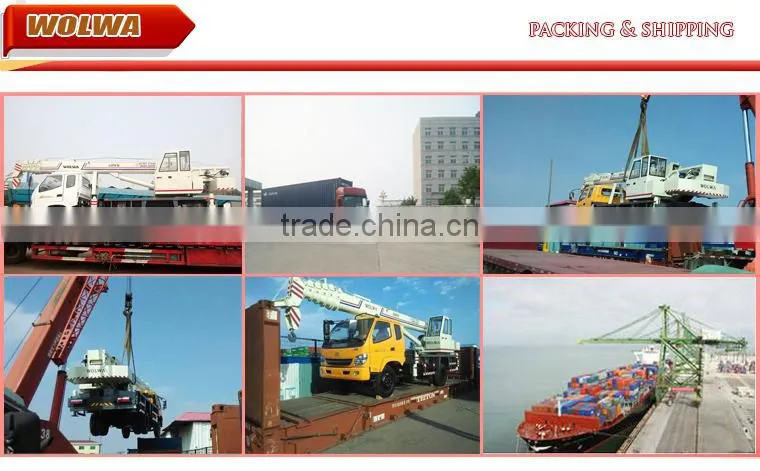 12 ton mobile crane with pointed truck chassis