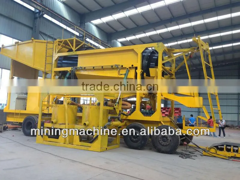 high capacity trommel scrubber machine, gold refining equipment, gold wash plant With Patent
