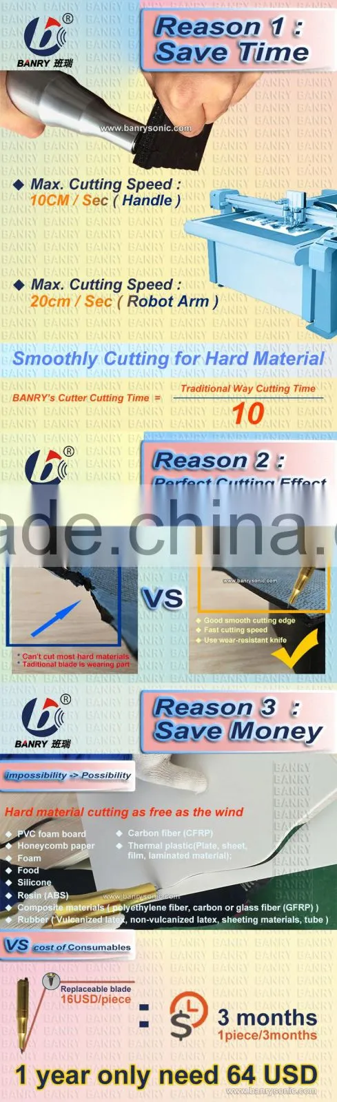 Smooth cut high cutting speed Portable Ultrasonic manual guillotine for pcb cutter