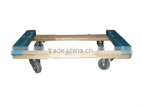panel cart with 3 uprights , 6 x2 " swivel heavy duty casters ,and wood deck covered with carpet