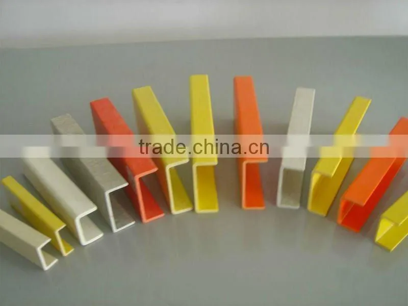 Pultruded UV resistant high strength Fiberglass Channel