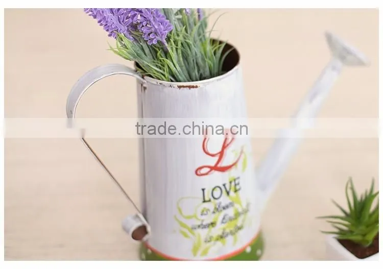 china top sell coloful decal cute galvanized metal watering can