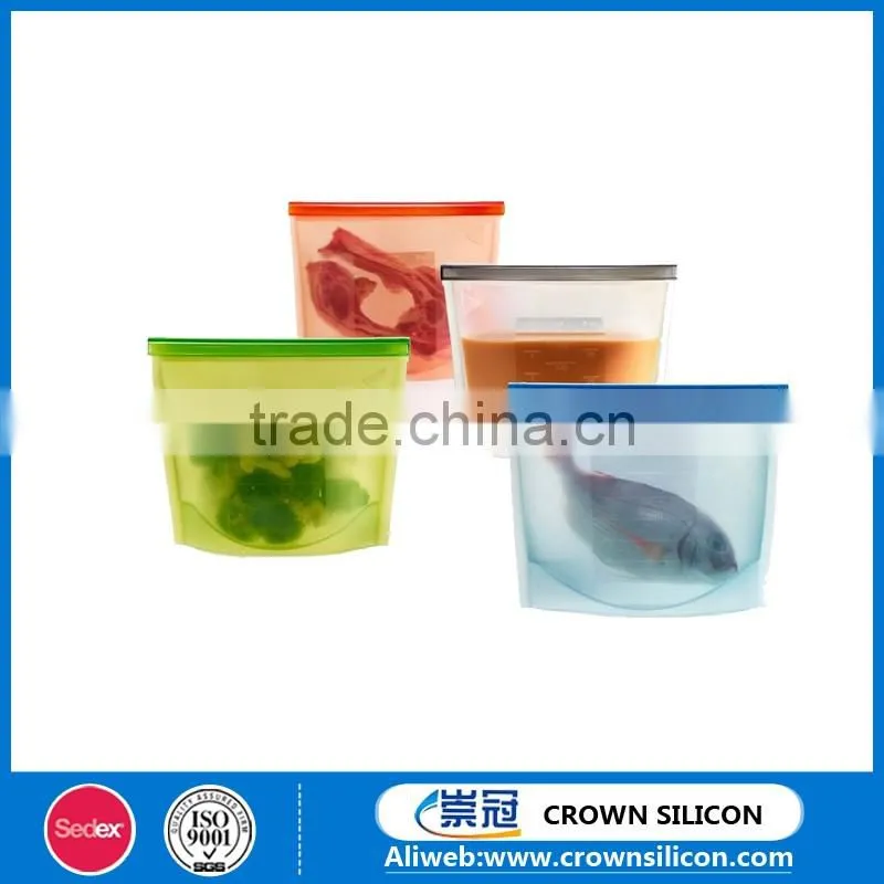 Multifunction Cookware Silicone Fresh Keeping Bag,Silicone Food Storage Bag