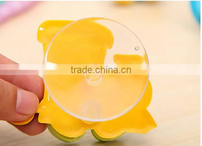 Q054 soft silicone cartoon small animal sucker single toothbrush holder