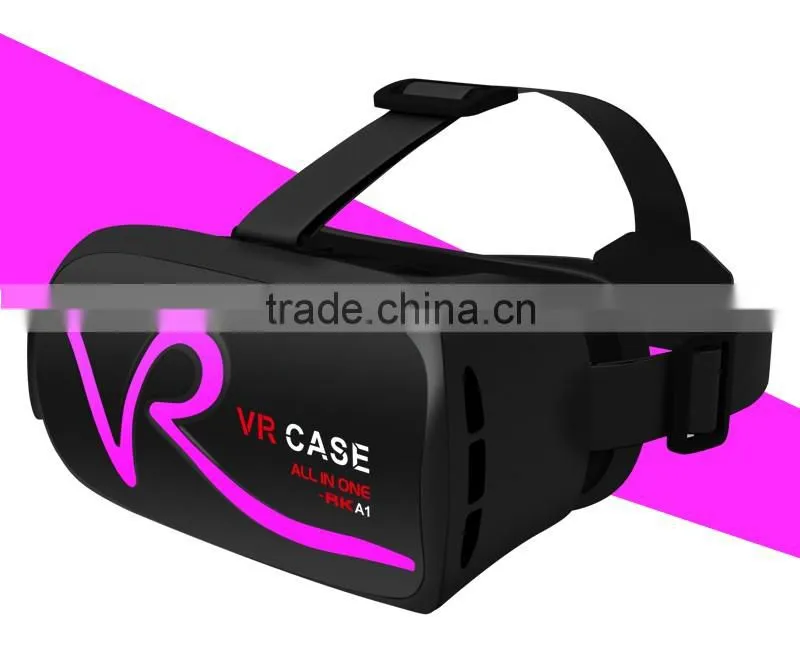 Low price All In One Rk-A1VR Case vr headset, Upgraded Version VR Box 2.0
