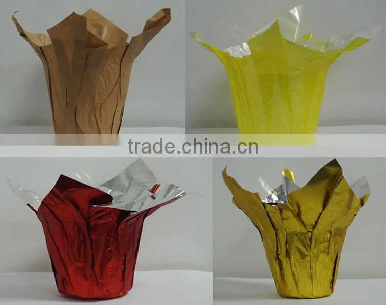 PE coated Plant pot cover/planter decorative pot covers