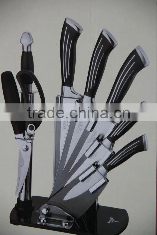 stock lot 8PCS Stainless steel knife set CHEF'S KNIFE overstock BREAD KNIFE inventory SLICER KNIFE closeout UTILITY PARING KNIFE