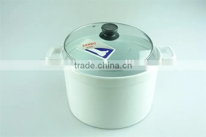 friendly round porcelain tureen, white ceramic soup tureen with lid,double ear tureens