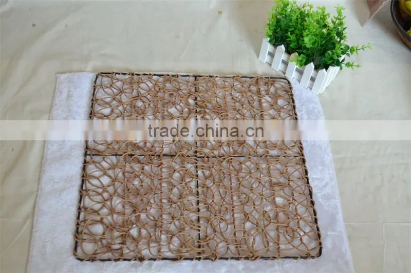 Eco-friendly rattan insulation mat for table, heat protection