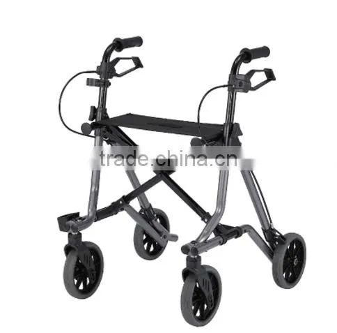 4 WHEELS ALUMINUM 6.4 KG EXTRME LIGHTWEIGHT ROLLATOR ( rolling walker,walking aid)