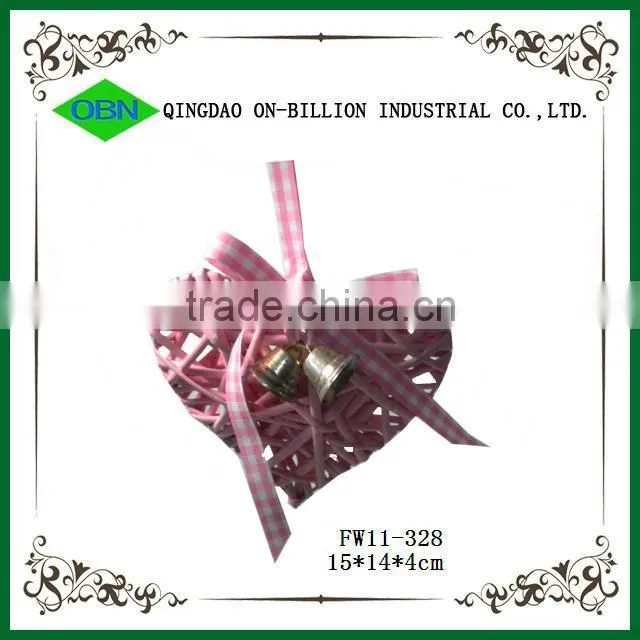 Wholesale wicker wreaths christmas decoration heart shaped wreaths
