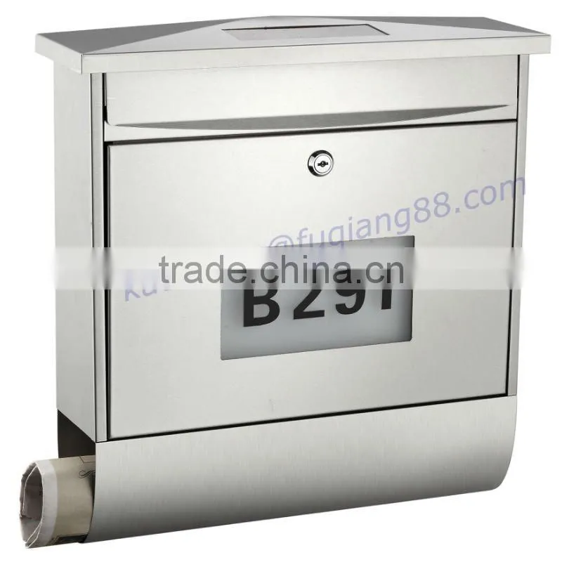FQ-174 Classic Style Metal Mailbox with Lock, wall mounted mailbox,four colors for choice