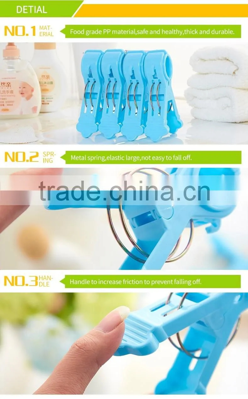 Long plasti clips/fasteners Hot selling windproof clips