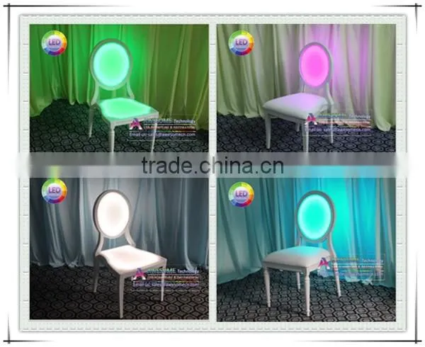 Led glow louis XVI chair for dining