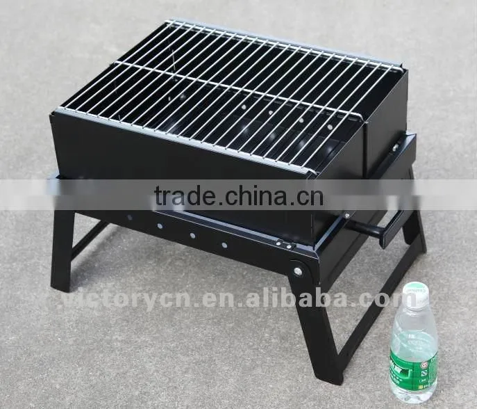 Folding stove top bbq grill