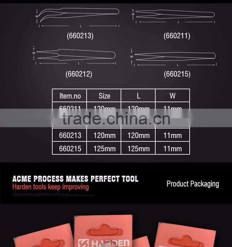 Professional Sharp Nose Anti-Static Stainless Steel Tweezer